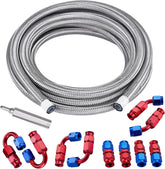 EVIL ENERGY 3AN PTFE Fuel Line Kit 20FT, AN3 E85 Stainless Steel Braided